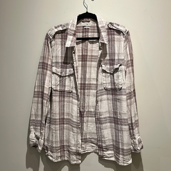 ‼️SALE‼️ Plaid TNA Shirt - Picture 3 of 4